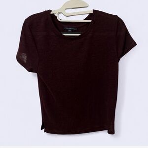 Women's Burgundy Top